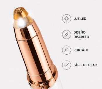 Depiladora facial de precisión con LED